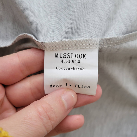 MISSLOOK Color Block Short Sleeve Maxi Dress - Picture 8 of 9